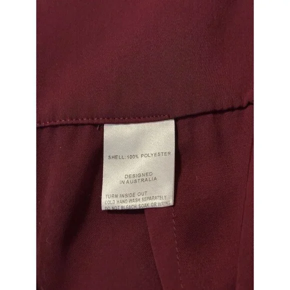 SHONA JOY Burgundy Strapless U Wire Bustier Dress Classic Elegant Romantic Sz 4 - Picture 5 of 13